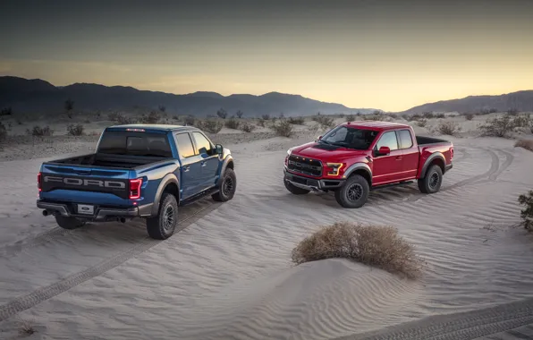 Picture Ford, Sand, Desert, Raptor, F-150, Dune, 2019, Ford F-150 Raptor