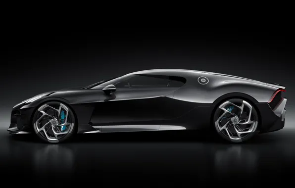 Picture machine, Bugatti, drives, stylish, hypercar, The Black Car