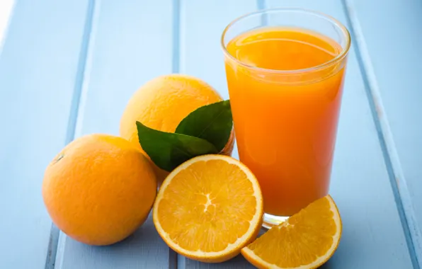 Picture leaves, background, orange, juice, citrus