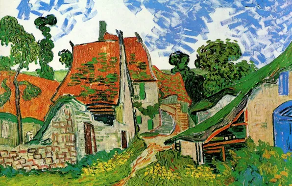 Picture stage, Vincent van Gogh, Village Street, in Auvers