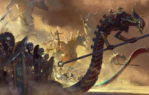 Picture Total War, Warhammer II, Turn-based strategy, the game is in a mixed genre