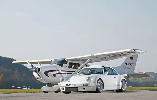 Picture 911, Porsche, Porsche 911, Coupe, White, Plane, RS, DP Motorsport, DP11 RS