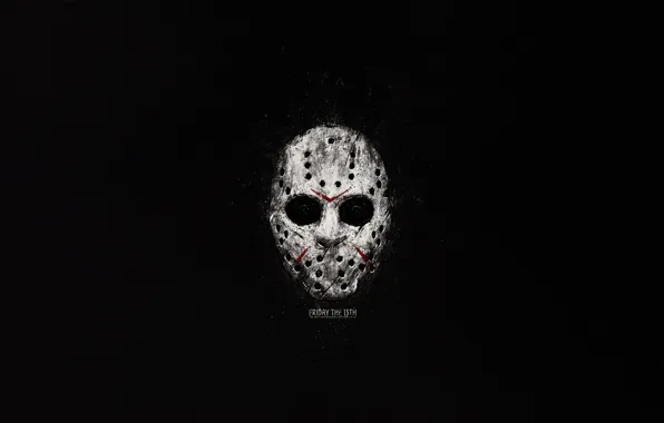 Picture Minimalism, Style, Background, Mask, Friday the 13th, Jason Voorhees, Art, Art, Horror, Style, Background, Horror, …
