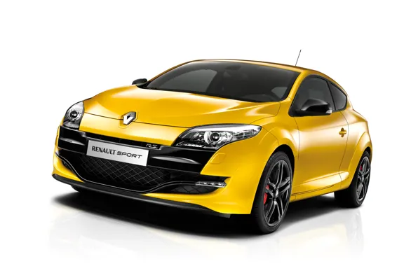 Picture yellow, renault, megane rs
