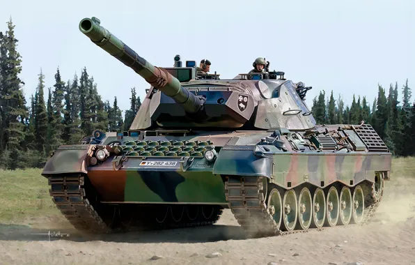 Picture Germany, main battle tank, MBT, The Bundeswehr, MBT, Auletta, Leopard 1A5