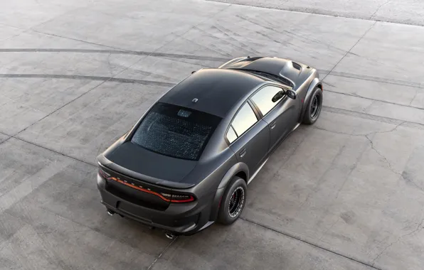 Picture Dodge, Charger, the view from the top, AWD, 2019, SpeedKore, SEMA 2019, Twin Turbo Carbon