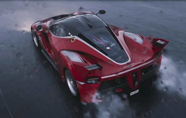 Picture track, Ferrari, sports car, FXX-K