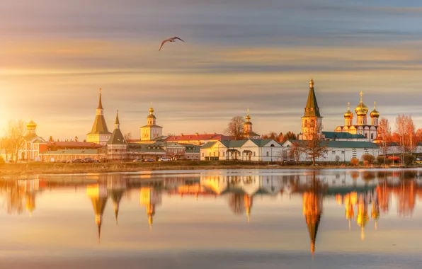 Picture spring, Russia, Novgorod oblast, Валдайский Иверский монастырь