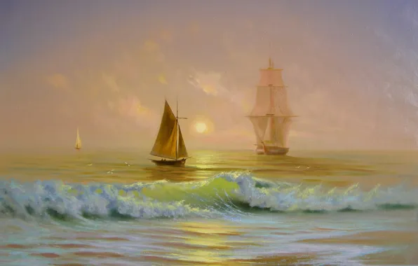 Picture sea, boat, sailboat, ships, picture