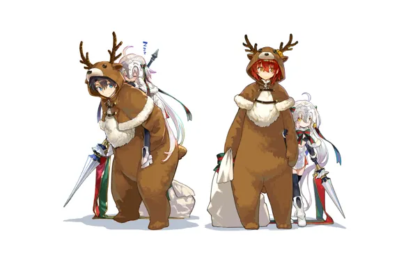 Picture Christmas, girl, New year, bags, Fate / Grand Order, The destiny of a great campaign