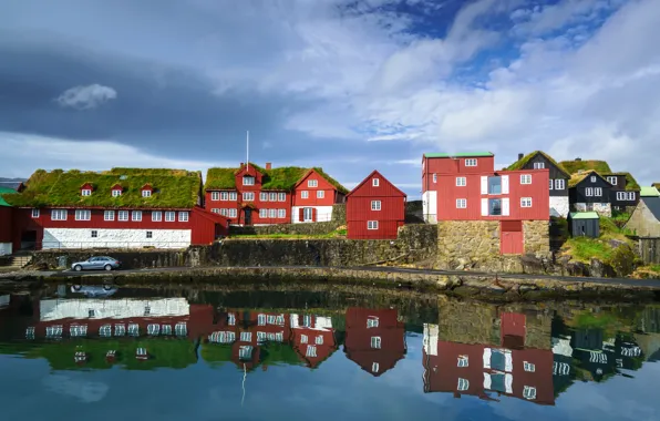 Picture houses, Faroe Islands, Tórshavn