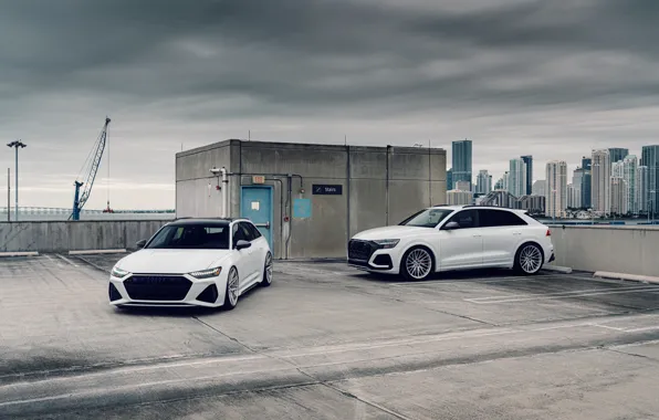 Picture Audi, White, RS6, VAG, RSQ8
