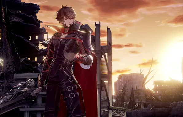 Picture the city, guy, destroyed, Male Protagonist, CODE VEIN