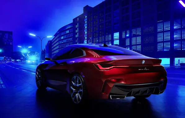 Picture Concept, BMW, red, rad, BMW Concept 4, BMW Concept