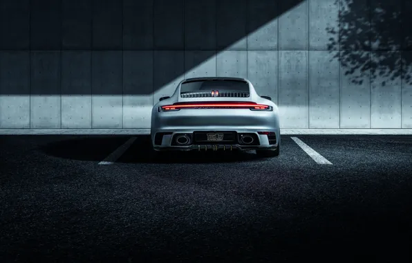 Picture 911, Porsche, rear view, Carrera, TechArt, 992, 2019