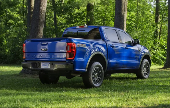 Picture blue, Ford, back, pickup, Ranger, 2019, FX2 Package
