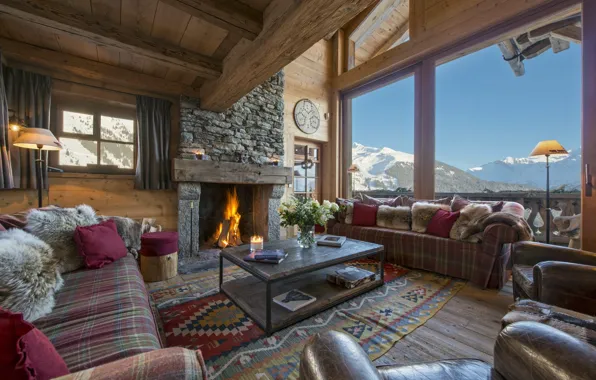 Picture Switzerland, living room, interior, The house, Verbier