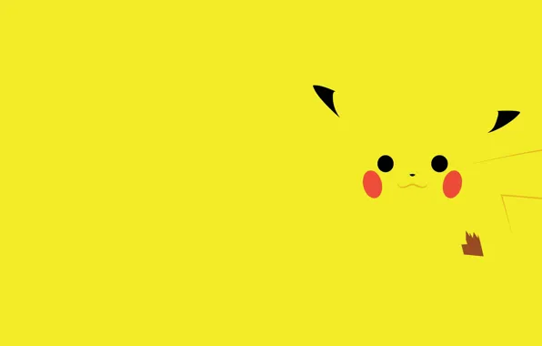Picture minimalism, Pokemon, Pikachu