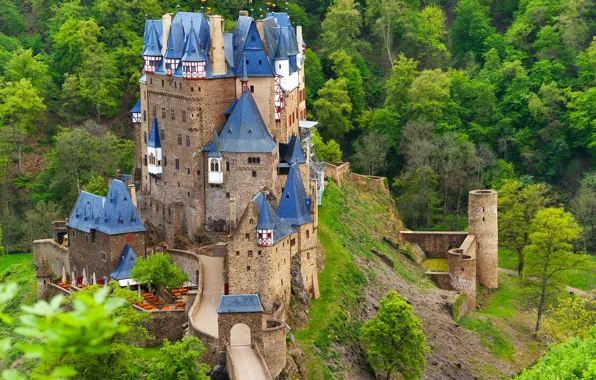 Picture castle, Germany, architecture, ELTZ, Burg Eltz