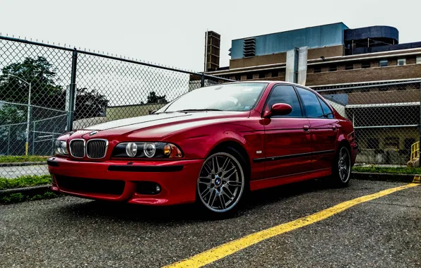 Picture Red, Line, Yellow, E39, M5
