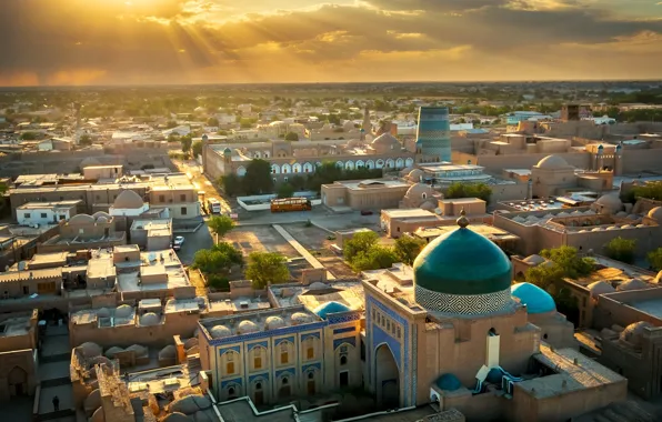 Picture panorama, Uzbekistan, Khiva