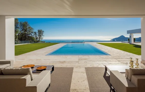 Picture Villa, interior, pool, terrace, living room, Benahavis, Villa La Zagaleta