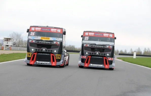 Picture race, renault trucks, renault premium, truck racing