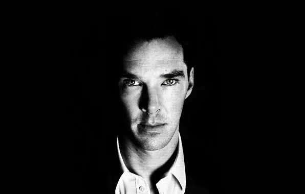 Picture look, black background, Benedict Cumberbatch, Benedict Cumberbatch