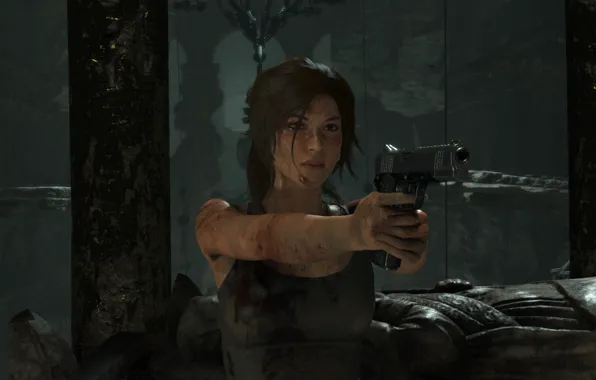 Picture Gun, Lara Croft, Rise Of The Tomb Raider
