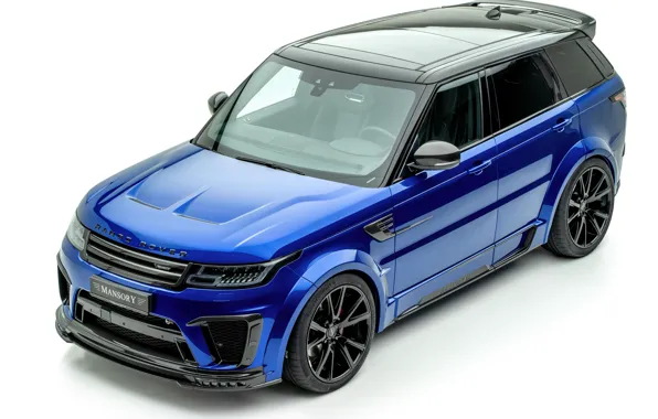 Picture auto, blue, Land Rover, Range Rover, Mansory