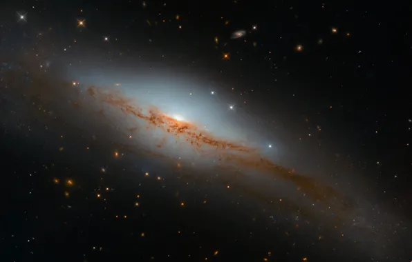 Picture space, dust, gas, substance, spiral galaxy, NGC 3749