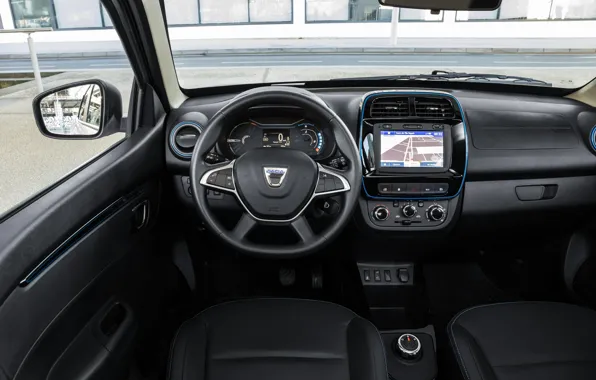 Picture interior, Spring, the interior of the car, Electric, Dacia, 2021, Dacia Spring Electric