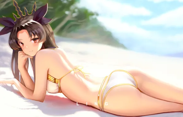 Picture Beach, Girl, Sexy, Fate / Grand Order, The destiny of a great campaign