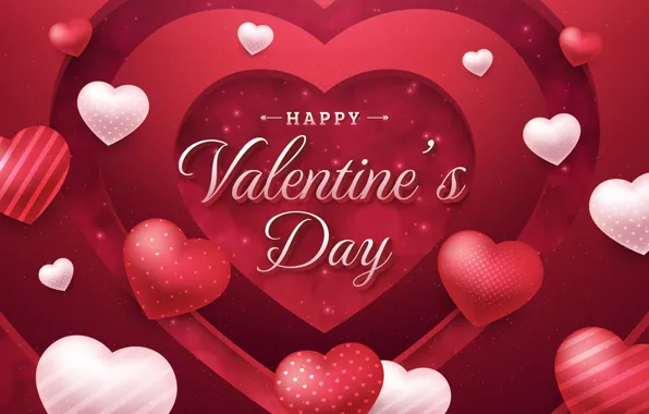 Picture love, romance, heart, hearts, red, love, happy, romantic, hearts, postcard, 14 Feb, Valentine's Day, Valentine's …