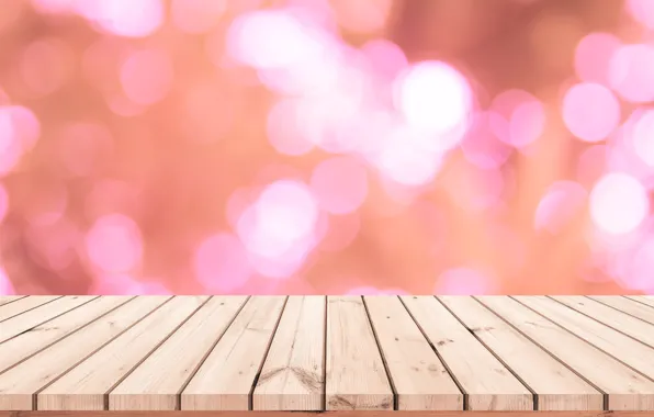 Picture background, tree, pink, Board, wood, pink, background, bokeh, bokeh, table