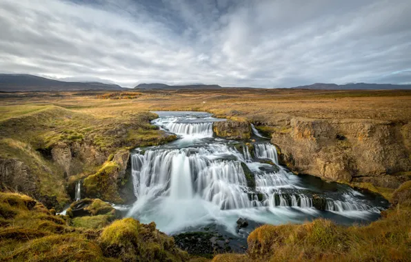 Picture river, Iceland, Iceland, Reykjafoss