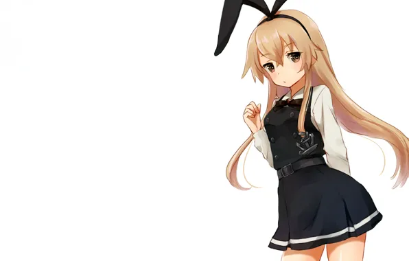 Picture girl, long hair, dress, brown eyes, anime, beautiful, pretty, attractive, handsome, blonde hair, kantai collection, …