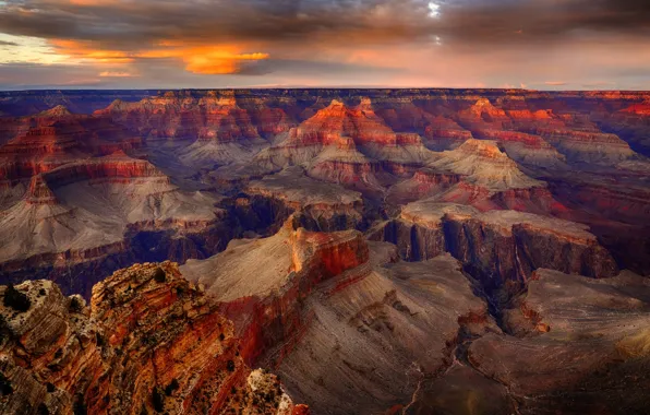 Picture panorama, AZ, USA, National Park Grand Canyon