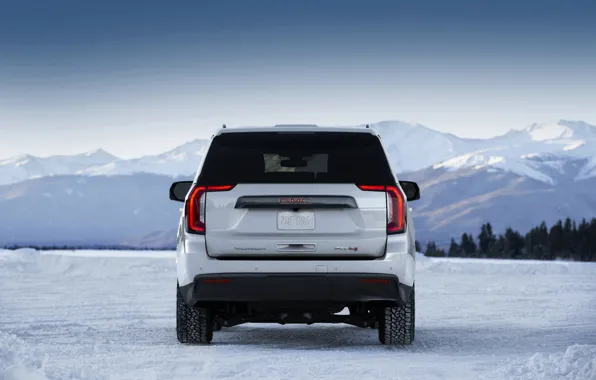 Picture rear view, GMC, SUV, Yukon, AT4, 2020, 2021