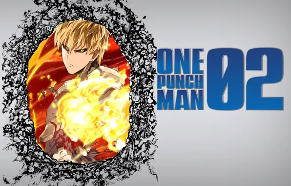 Picture fire, guy, One Punch Man, Geno