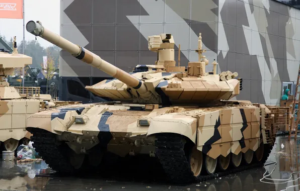 Picture MBT, T-90 MS, UVZ, Russian weapons, exhibition of arms