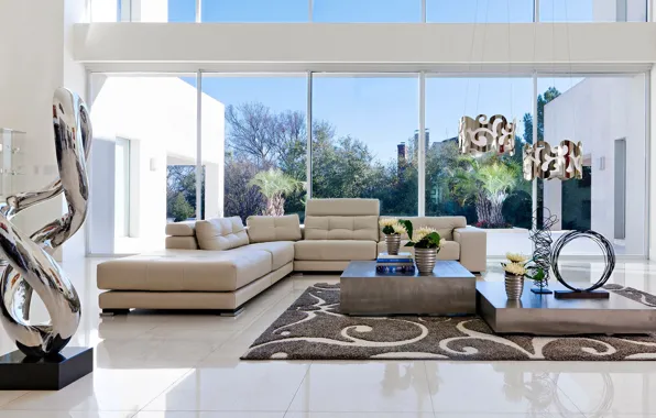 Picture design, style, Villa, interior, living room
