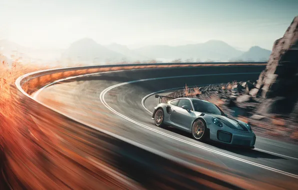 Picture speed, 911, Porsche, 2018, GT2 RS