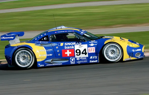 Picture race, speed, 2008, track, Spyker, sports car, Laviolette, Spyker C8 Laviolette GT2R, GT2R