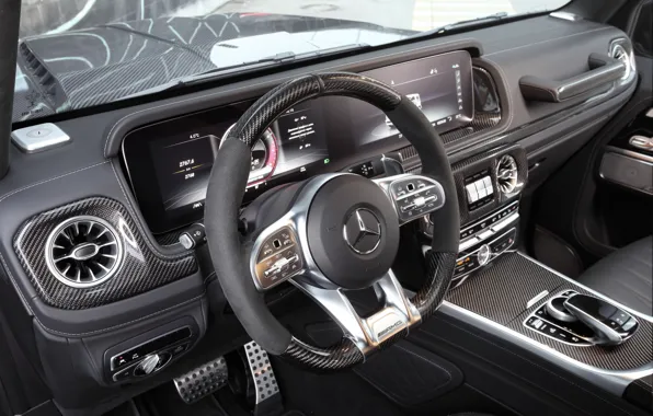 Picture interior, Ball Wed, AMG, the interior of the car, Mercedes AMG G63, Inferno grey