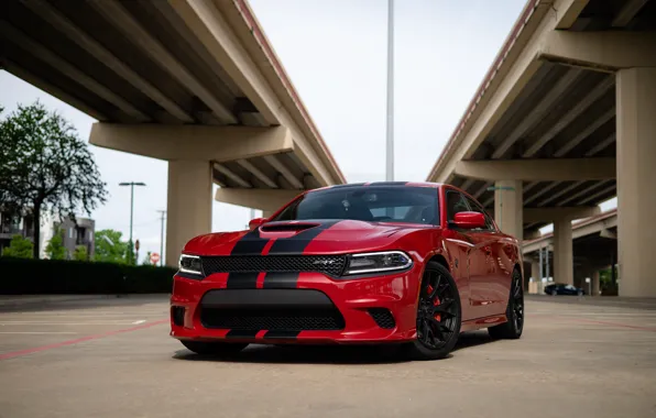 Picture red, dodge, charger, srt hellcat