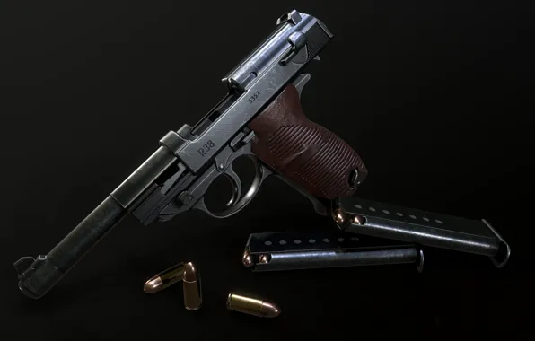 Picture Self-loading pistol, Walther P38, Technical aesthetics