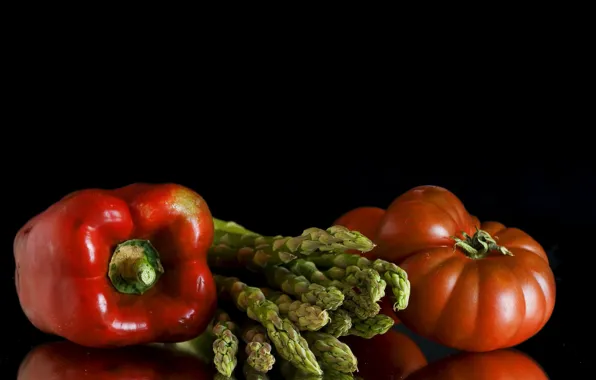 Picture pepper, vegetables, tomato, asparagus, pepper