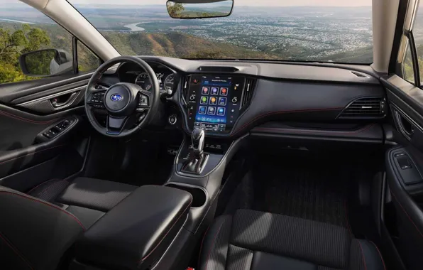 Picture interior, display, ergonomics, Subaru Legacy, 2022