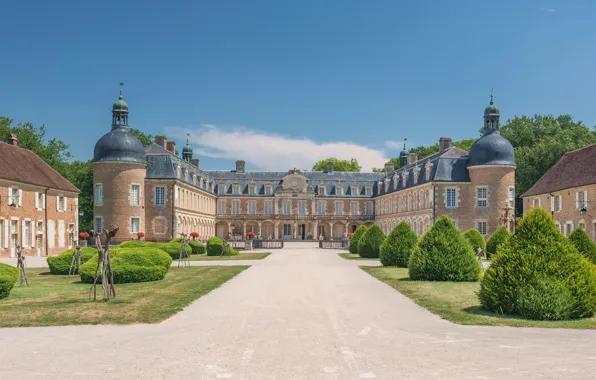 Picture Park, castle, France, Palace, France, Burgundy, Bourgogne, Palace Pierre-de-Bresse, Castle of Pierre-de-Bresse